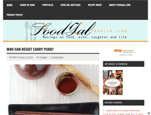 Tablet Screenshot of foodgal.com